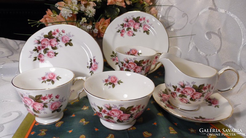 Queen Anne bone china tea set for two