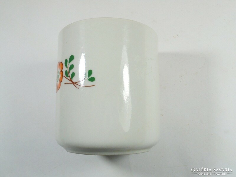 Retro old Slovenian Polish mug - flower pattern - Lubjana Poland approx. 1970s