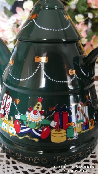 Happy Christmas Teapot by Wade