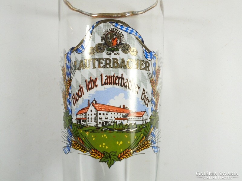 Lauterbacher German beer glass 0.25 l - from the 1980s