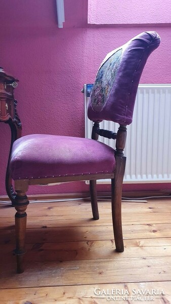 Neobarokk Kakadus hímzett szék