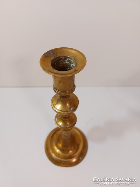 Old vintage copper candle holder