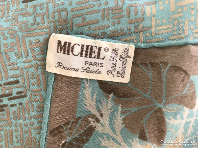 French silk scarf, Michel brand, 87 x 86 cm