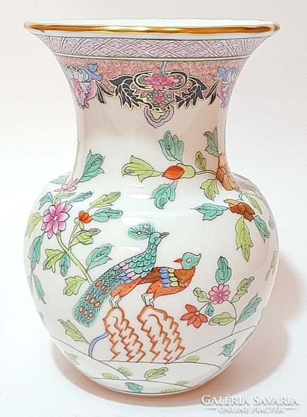 Herendi - Paon De Peking mintás gyönyörű porcelán váza