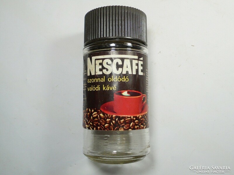 Retro old coffee coffee glass - nescafé nestlé - distributor: compack kft. From around 1990
