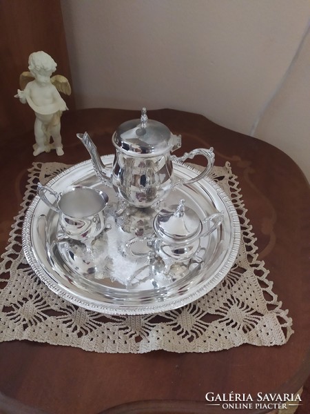 Elegant silver-plated cafe set