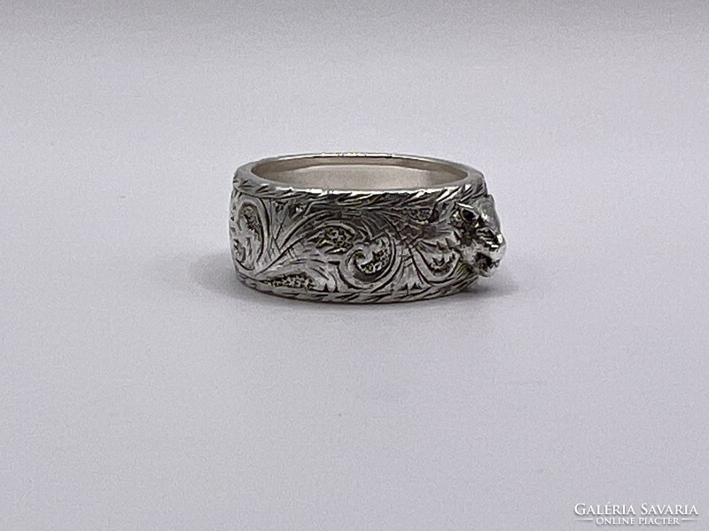 Eredeti Gucci Feline Head ezüst gyűrű
