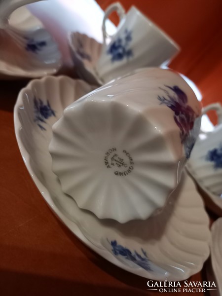 Norvég Porsgrundi porcelán kávéskészlet