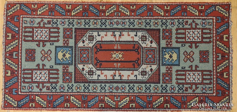 Unique, numbered Persian carpet 128x62cm