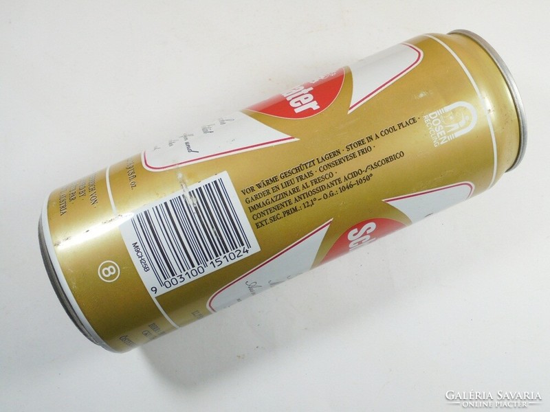 Old retro beer can aluminum can aluminum beer-schwechater bier 0.5l - 1990 Austrian production