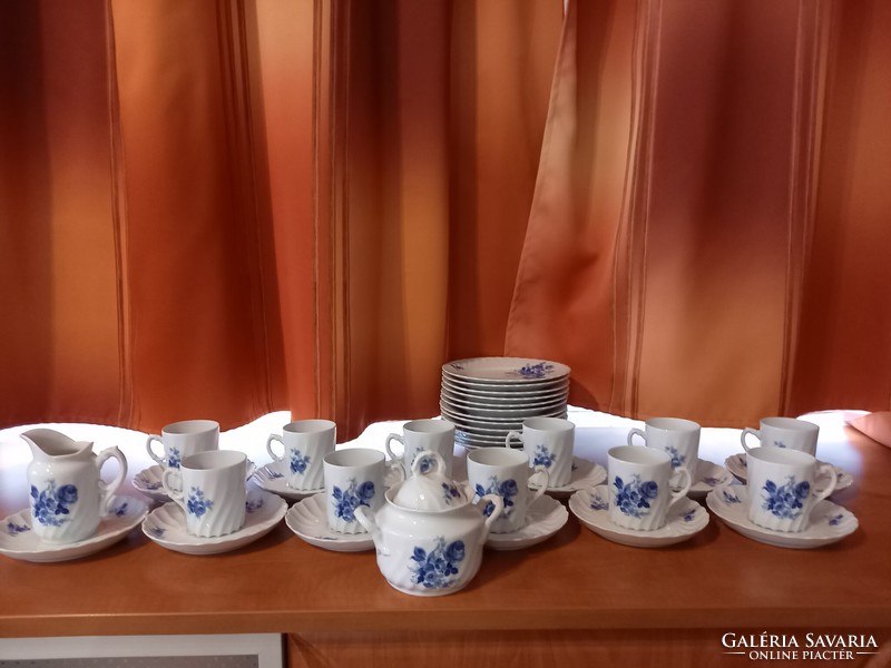 Norvég Porsgrundi porcelán kávéskészlet