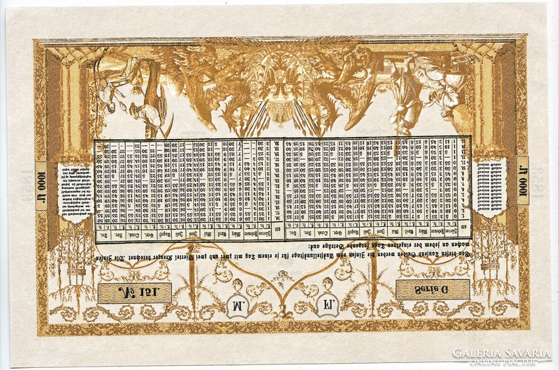 Austria 1000 gulden 1853 replica unc