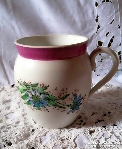 Large, old, floral mug, 1.2 liters