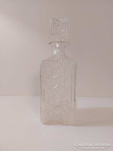 Retro whiskey bottle with square cork drink bottle