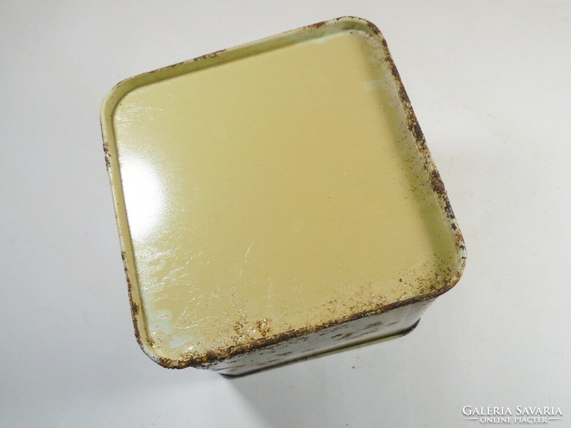 Retro régi Teás fémdoboz pléh doboz - Szamovár Tea, Gyártó: CyclopackForgalmazó:Compack- kb. 1980