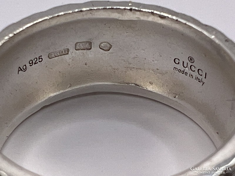 Eredeti Gucci Feline Head ezüst gyűrű