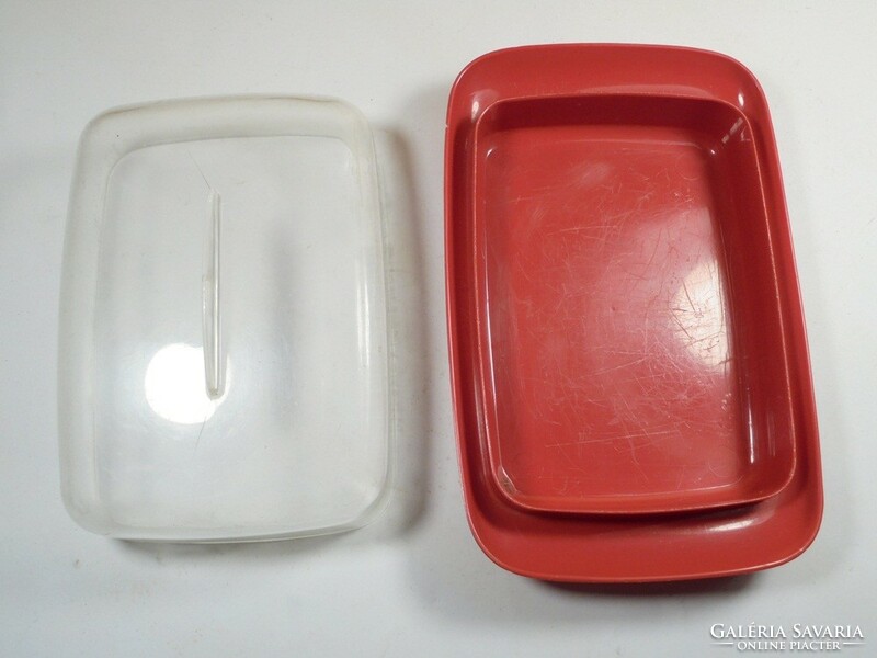 Retro plastic butter container - from the 1970s
