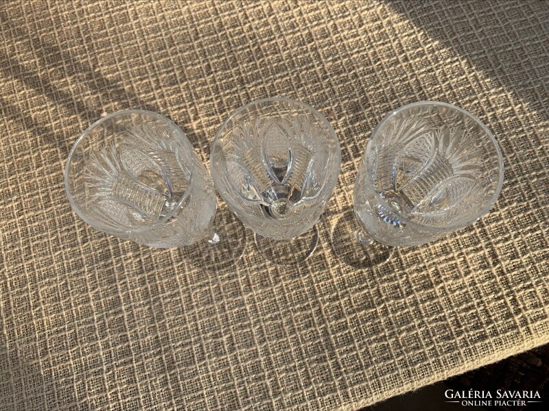 3 Pcs. Crystal champagne glass