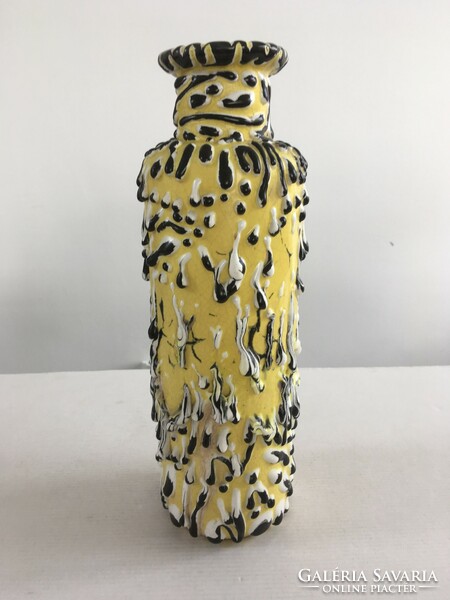 Retro, vintage, mid-century modern special glazed ceramic vase