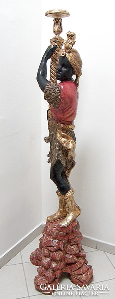 The Venetian Moor, carved wooden statue