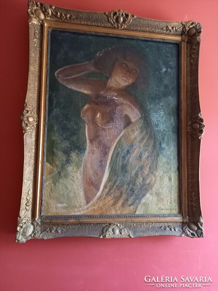 Oil painting female nude