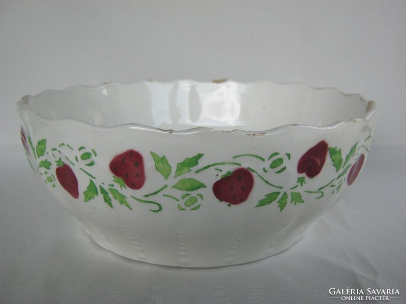 Granite ceramic bowl with strawberry strawberry pattern 23 cm