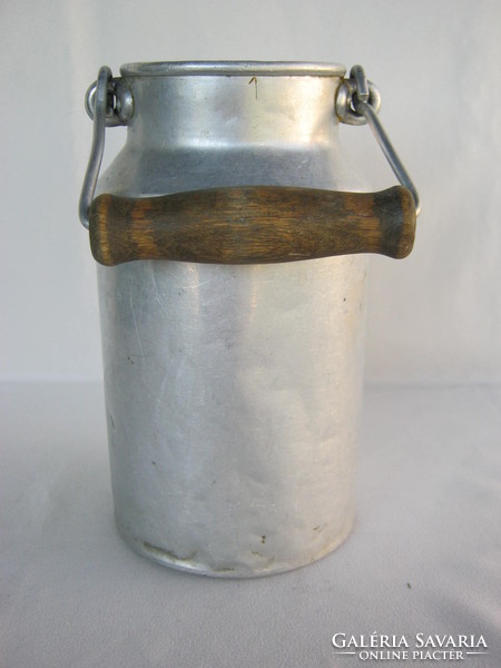 Retro aluminum jug with milk jug