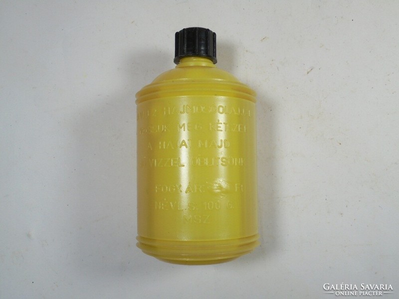 Retro wu 2 hair washing oil shampoo plastic bottle embossed inscription full - caola manufacturer - 1980s