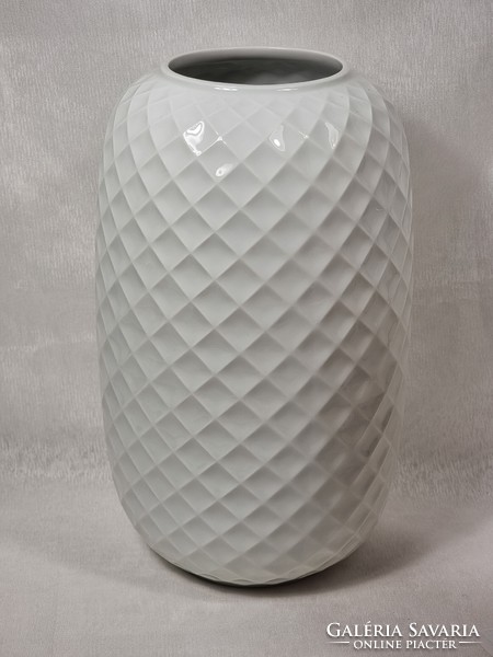 Large German porcelain vase with a special pattern marked Thomas Germany, 1950-60s.