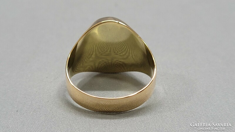 14 K arany pecsét gyűrű 8,61 g