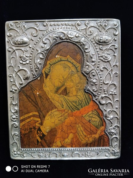 Ezüst (950) okládos ortodox ikon