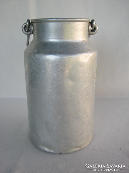 Retro aluminum jug with milk jug