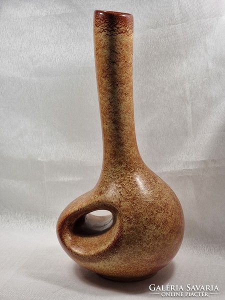 Rare Roberto Rigon Italian glazed ceramic vase, circa 1970