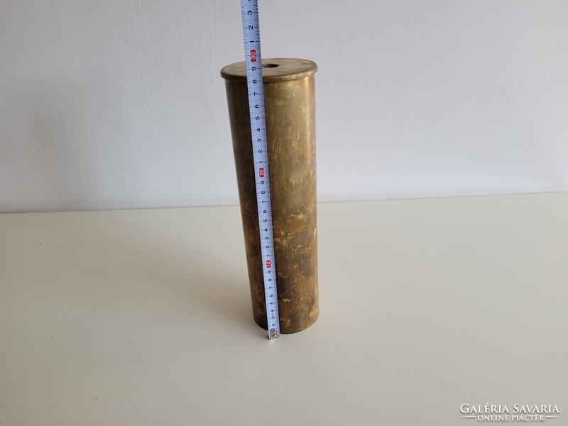 Old ww i military cannon cannon copper sleeve brendorf 7.5 cm 7.5 cm and 1908 8.0 cm