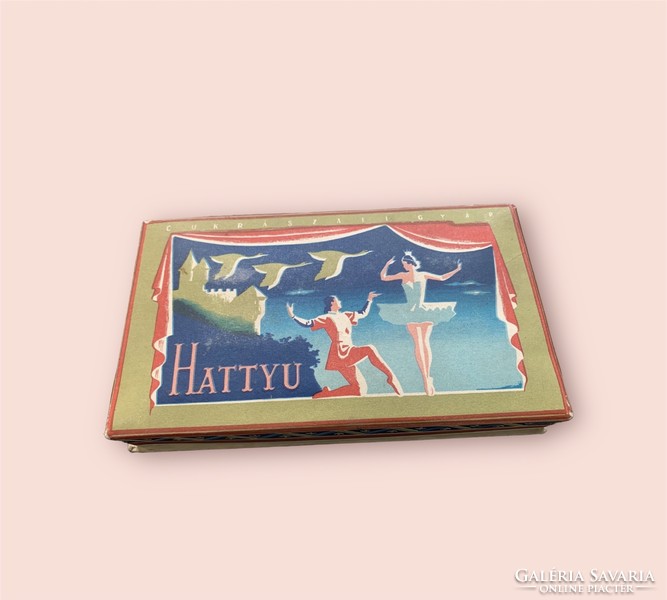 Hattyu confectionery factory old cardboard box 1960-1970., Ballet scene