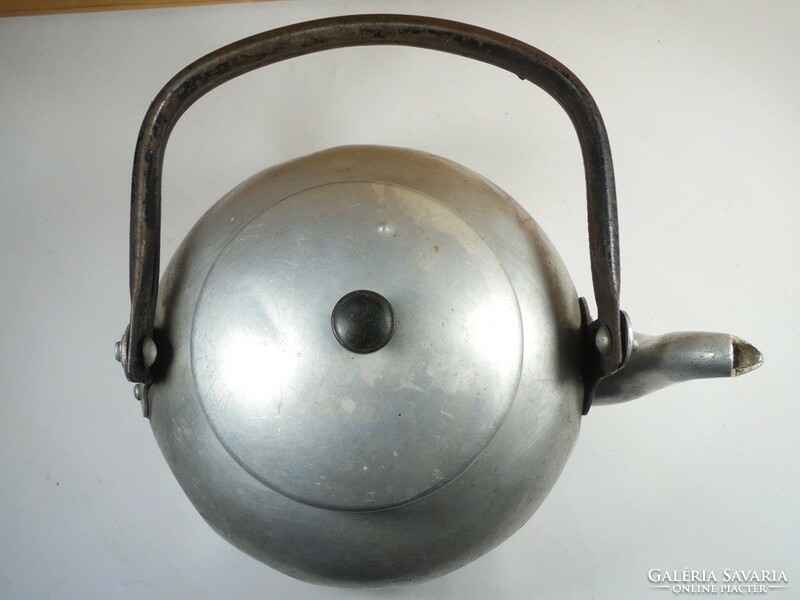 Retro aluminum teapot - teapot
