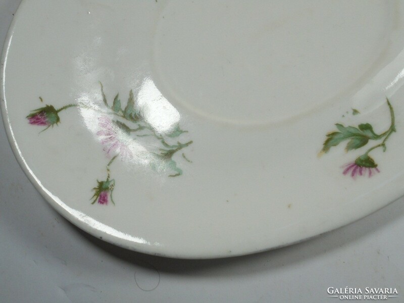 Antik jelzett Osztrák  Vienna Austria virág mintás porcelán kis tányér süteményes kínáló- kb.1920