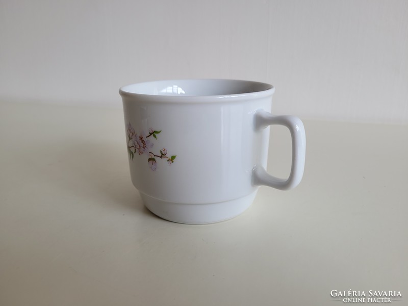 Régi Zsolnay porcelán bögre retro teás csésze