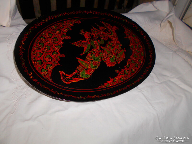 Oriental lacquer tray