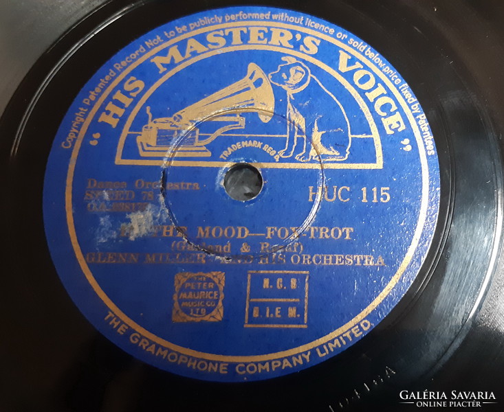 Glenn miller and his orchestra gramophone record 78 rpm shellac jazz
