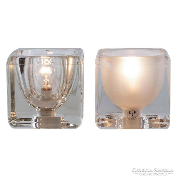 Peill&Putzler 1972 design glass table lamps