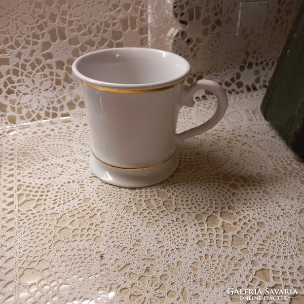 Elegant white porcelain mug