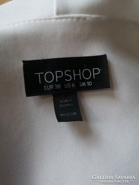 Topshop 38 exclusive white casual peplum blouse, top dress