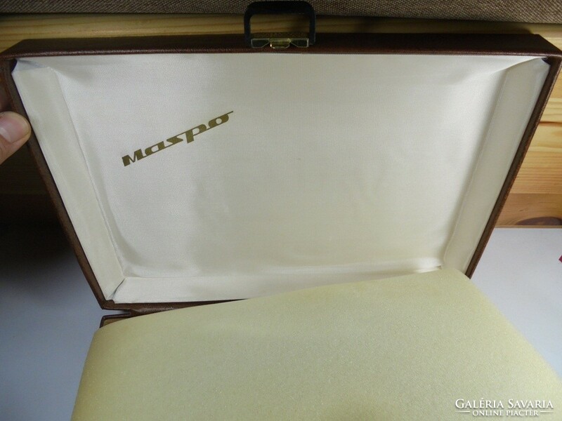 Retro old maspo working massager set with original leatherette case, including all accessories