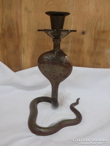Antique cobra candle holder, ritual, magical