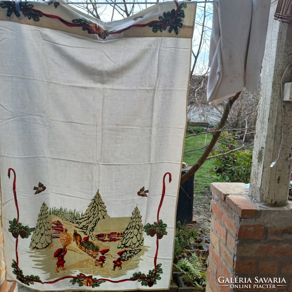 Christmas ready-made curtain