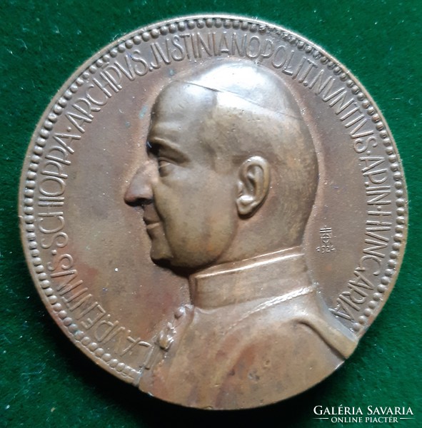 Gyula Tóth: Lorenzo Schioppa Budapest Apostolic Nuncio Medal, 1924, rrr!