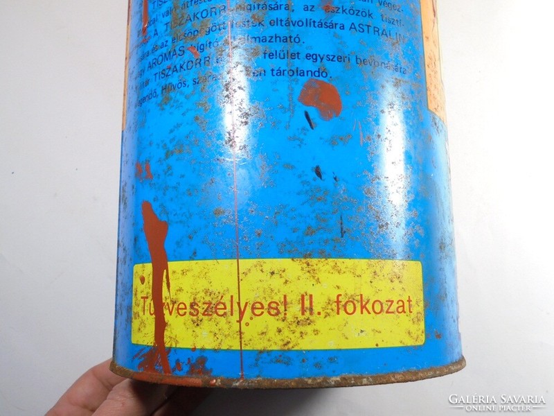 Retro paint box - Tiszakorr - TVK Tisza chemical combine, Leninváros manufacturer from the 1970s