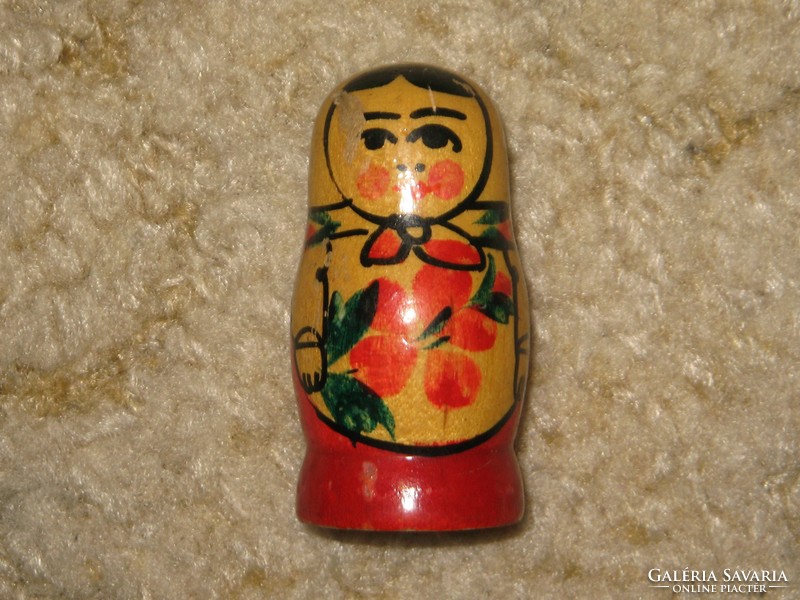 Matryoshka doll - painted Russian toy doll figure - smallest, 4 cm high