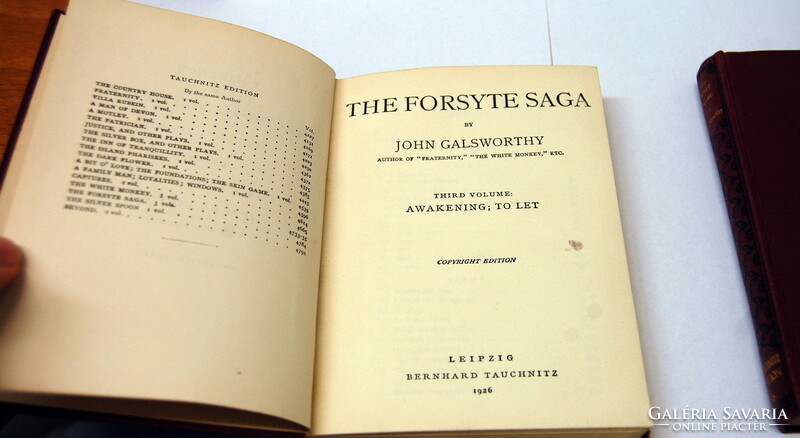 The Forsyte Saga I-III. (1926) angol nyelvű könyv